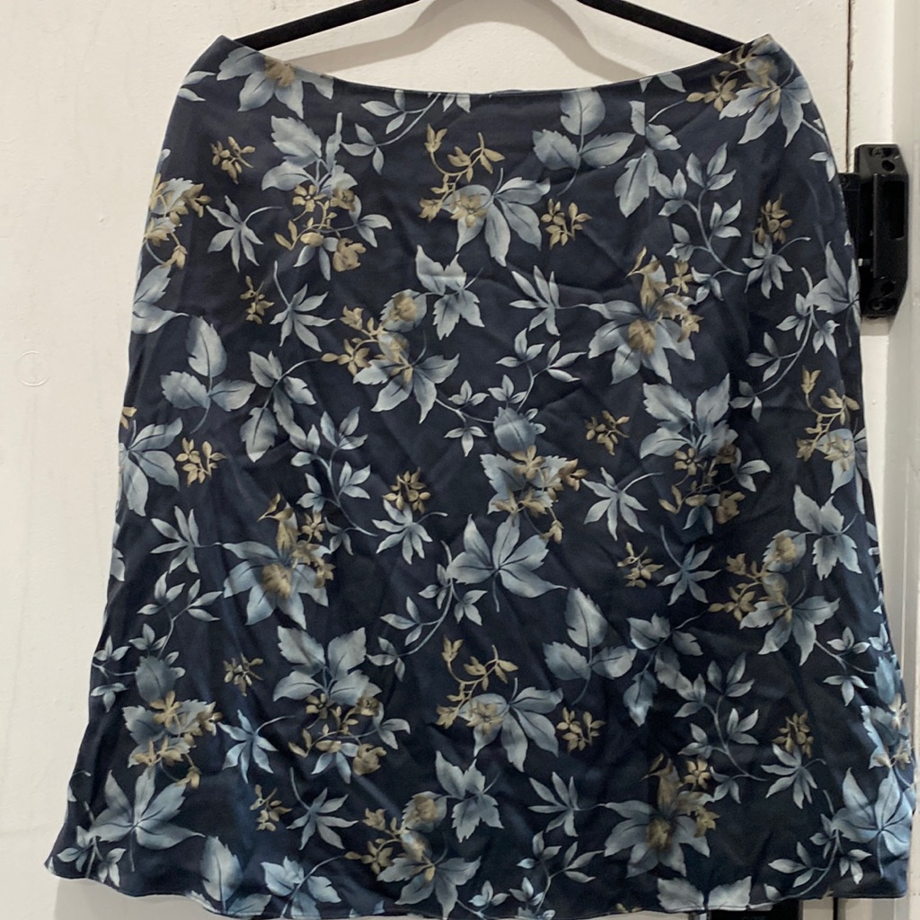Pure Silk Floral Skirt